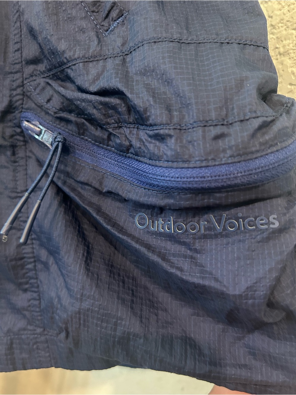 Outdoor Voices Deep Navy Ripstop Workout Shorts - Picture 3 of 5